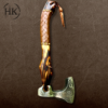 Handmade Viking Axe in Carbon Steel – Wolf Paw Nordic Style