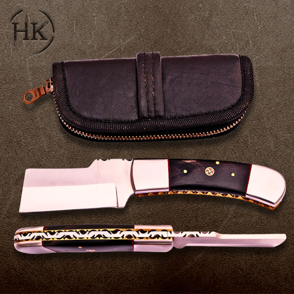 Handcrafted Damascus Steel Pocket Knives with Distinctive Handles | A Fusion of Elegance and Utility - Image 3