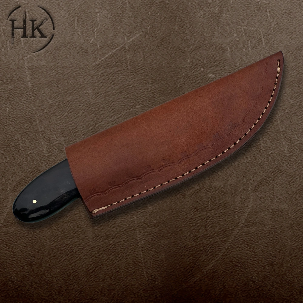 Handcrafted Damascus Steel Knife with Exotic Hardwood Handle - Premium Outdoor Survival Gear - Image 4