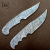 7.5-Inch Hand-Forged Damascus Steel Blank Blade | Skinning Knife with 3 Pin Holes and Inserting Hole - Image 2