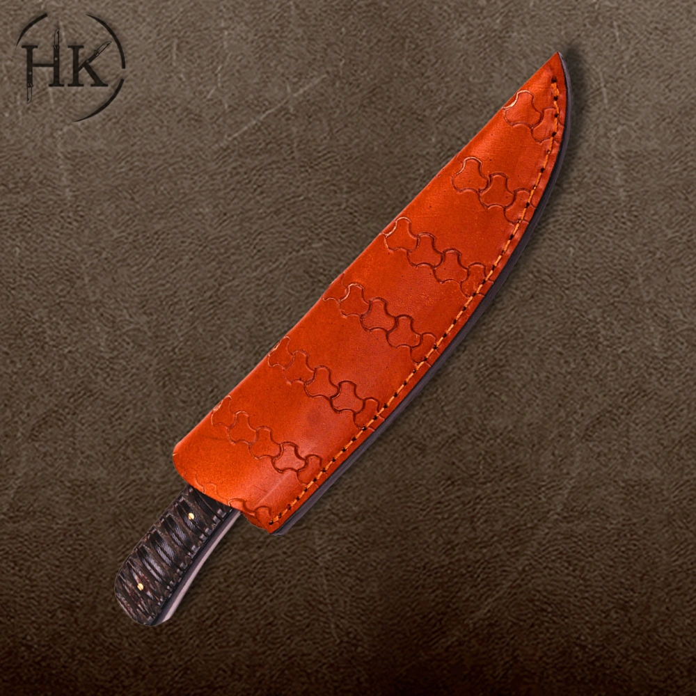 Handcrafted Damascus Steel Folding Knife with Intricate Mosaic Resin Handle - Image 3