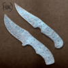 Twist Pattern Damascus Steel Clip Point Blank Blade | 8.5-Inch Full Tang Knife Making Supplies - Image 3
