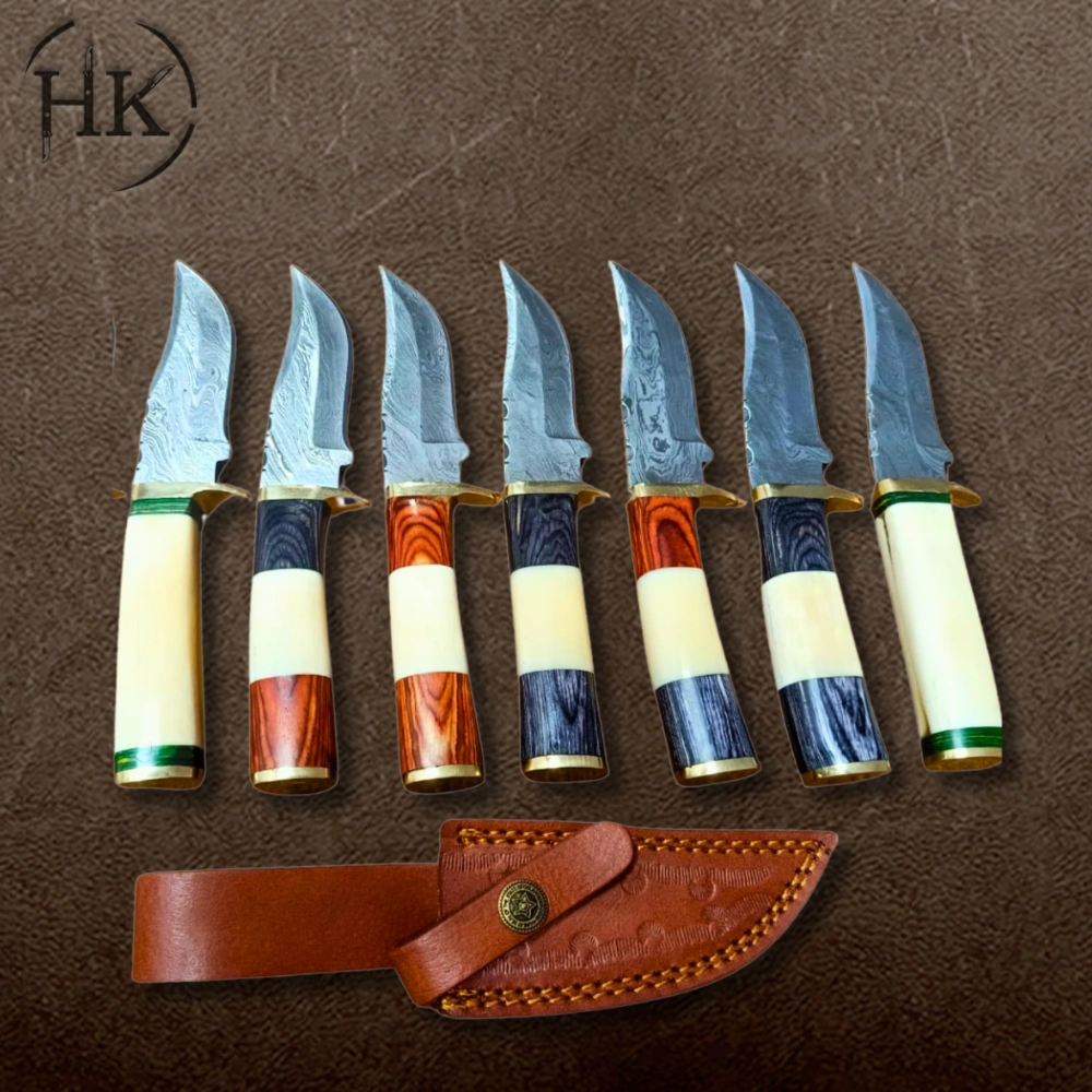 Handcrafted Damascus Steel Folding Knife Collection - Image 4