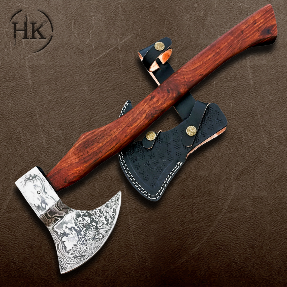 Custom Handmade Hatchet Viking Axe – A Real Weapon for Camping & Outdoor Adventures
