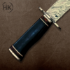 Damascus Dagger Knife with Sheath & Bone Handle | Handmade Forged Hunting, Camping Dagger Knife Full Tang | Fancy Crocodile Dundee Inspired - Image 2